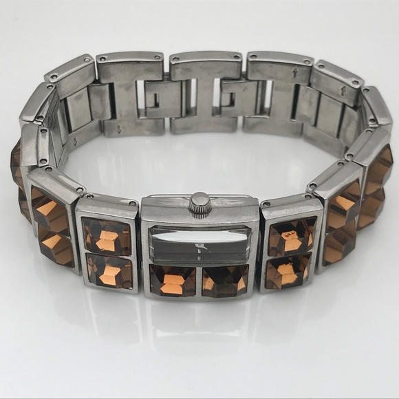 Fossil F2 Women Watch Unique Watch Brown Crystal A - Picture 5 of 8